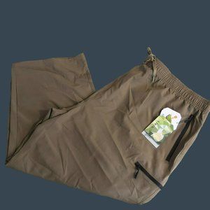 NWT Libin Waterproof Capri Pants Sz XXXL Elastic Waist Pockets UPF 50+